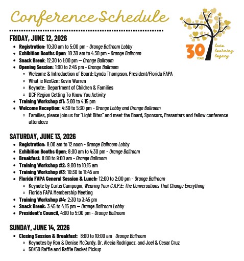 Conference Schedule